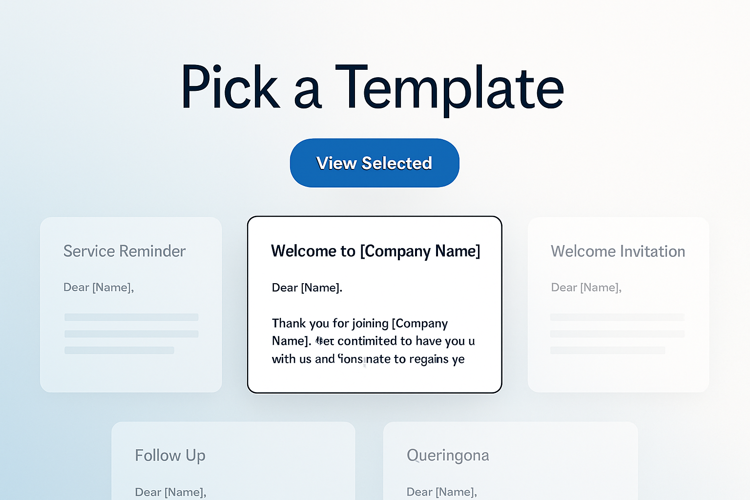 Template list